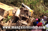 Brake failure : Truck topples off road near Bajpe ; driver killed